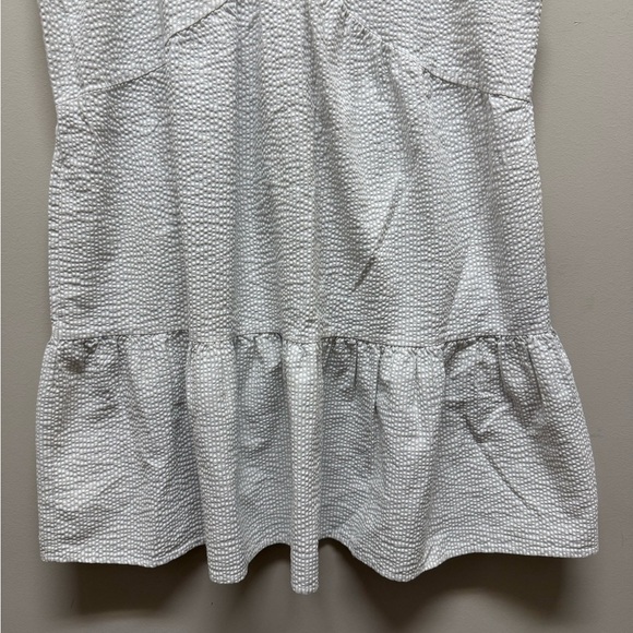 2/$15 Time and Tru - Textured Light Blue & White Striped Dress - Picture 4 of 7